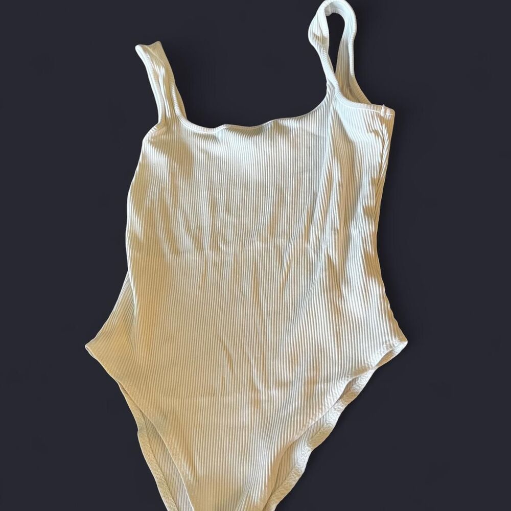 Forever-21 Women's White Bodysuit
